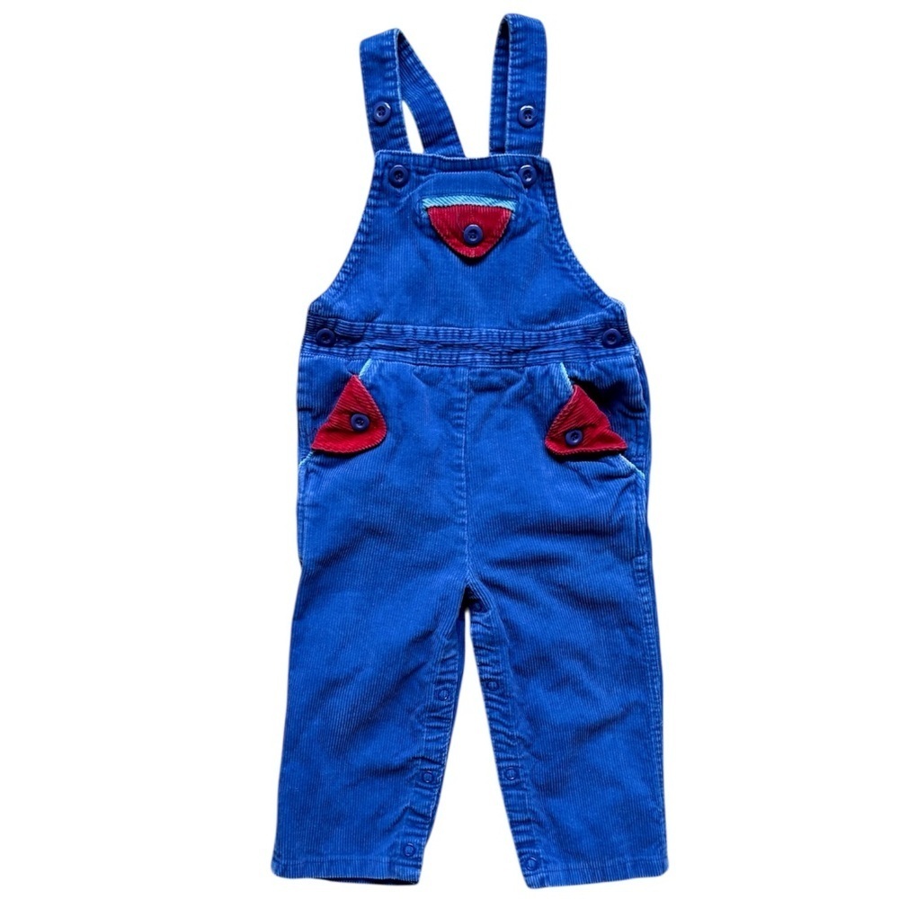 Medium weight Corduroy Vintage 1990s Popsicle Overalls Youth Size (24M)
